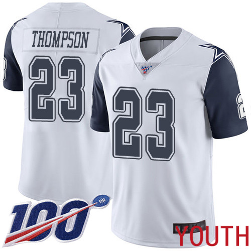 Youth Dallas Cowboys Limited White Darian Thompson #23 100th Season Rush Vapor Untouchable NFL Jersey->dallas cowboys->NFL Jersey
